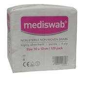Mediswab Non Woven Swabs 10cm x 10cm x 100 - Non Sterile