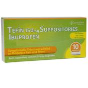 Ibuprofen Suppositories 150mg x 10 ( Tefin ) - For Children 3 to 9 years old image