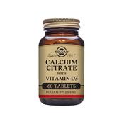 Solgar Calcium Citrate With Vitamin D3 60 Tablets image