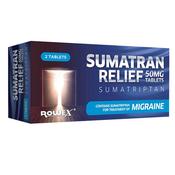 Sumatran Relief Migraine Sumatriptan 50Mg 2 Tablets