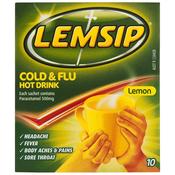 Lemsip Cold &amp; Flu Hot Lemon 10 Pack image