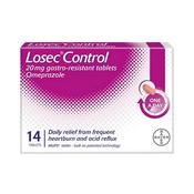 Losec Control 20Mg Gastro Resistant 14 Tablets