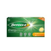 Berocca Energy Effervescent Orange 30 Tablets image