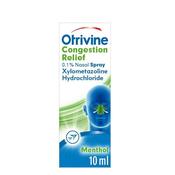 Otrivine Adult Nasal Decongestant Mucus Relief Menthol 0.1% Nasal Spray 10Ml image