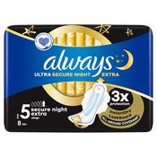 Always Classic Sanitary Towels Night With Wings 8 Pack
