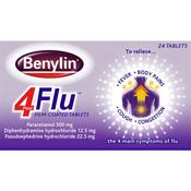 Benylin 4 Flu Film Coated Tablets Paracetamol 500 Mg 24 Tablets