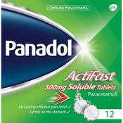 Panadol Actifast Soluble 500Mg 12 Pack