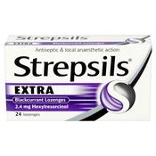Strepsils Extra Strength Blackcurrant Lozenges 24 Pack image