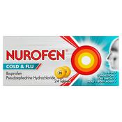 Nurofen Cold &amp; Flu Ibuprofen 200Mg 24 Tablets image