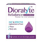 Dioralyte Electrolyte Powder  Blackcurrant  6 Pack