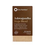 One Nutrition Ashwagandha Mega Blend Capsules 60S image