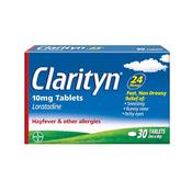 Clarityn Antihistamine Allergy 10Mg 30 Tablets