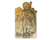 Scottish Piper Bronze Wall Plaque image