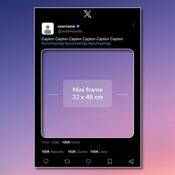 X (former Twitter) Frame Photo Prop - MINI