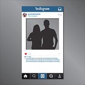 Giant Free-standing Instagram Frame Cut Out Prop INTERNATIONAL