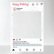 Happy Birthday -  Instagram Photo Prop