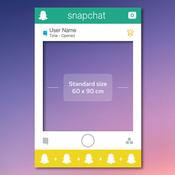 Snapchat Frame Cut Out Photo Prop (60x90cm)