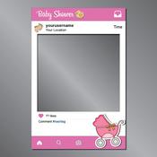 Baby Shower - GIRL Instagram Frame Prop