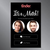 Tinder Match - Photo Prop Frame