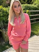 Jane Half Zip Coral