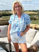 Fleur High Waisted Shorts White image
