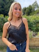 Lake Lace Cami Top Black image