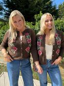 Eden Rose Cardi Chocolate