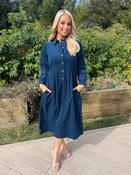 Hazel Shirt Dress Teal image