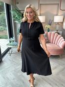 Natalia Bow Dress Black image