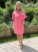 June Coral Denim Dress image