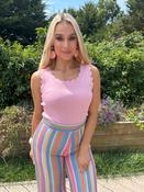 Sara Scallop Top Pink image