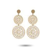 Tia Double Disc Earring image