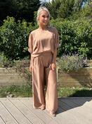 Cannes Bronze Satin Pants image