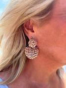 Ria Heart Earring Taupe image