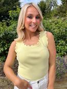 Sara Scallop Top Yellow image