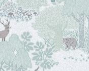 Green Forest scene Wallpaper RW9771331A