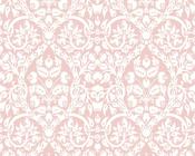 RW18348P Pink Damask Wallpaper
