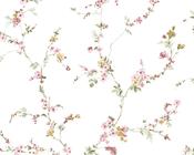 RW18335P Pink Floral Wallpaper