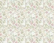 RW18352P Green and Pink Floral Wallpaper