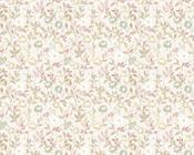 RW18351P Beige, Green and Pink Floral Wallpaper