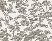 RW7790015A Charcoal Zen branches Wallpaper