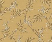 RW97703P Mustard Botanical Motif Wallpaper image