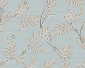 RW97706P Pale Blue Botanical Motif Wallpaper image