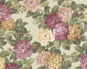 RW97718P Green and Pink Floral Wallpaper image