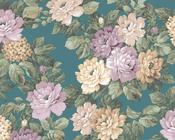 RW97719P Teal Floral Wallpaper image