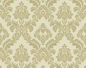 RW97745P Lime Green Damask Wallpaper