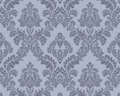 RW97747P Blue Damask Wallpaper
