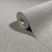 RW735759M Grey Linen Effect Wallpaper