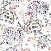 RW735635M Grey, Taupe and Lilac Floral / Foliage Wallpaper image