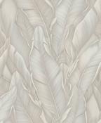 RW726213S Grey Palm Leaf Wallpaper